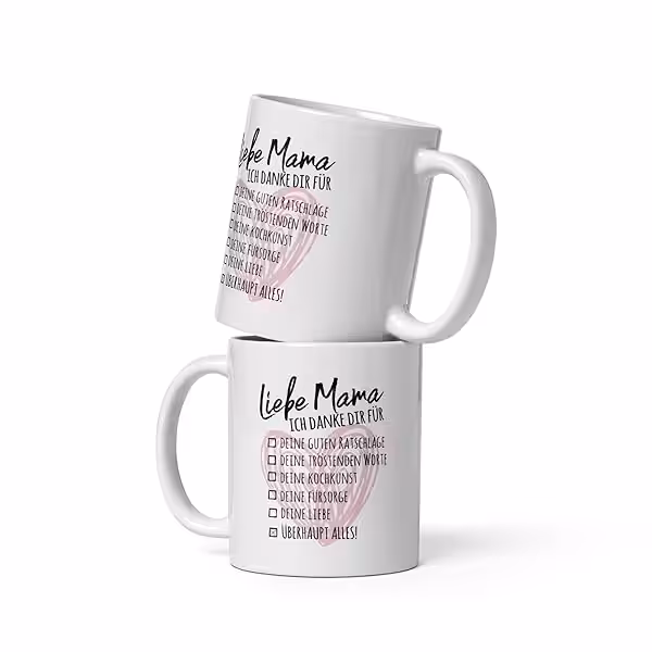 Liebe Mama Tasse 330 ml Geschenk zum Muttertag 2 Liebe Mama Tasse 330 ml Geschenk zum Muttertag