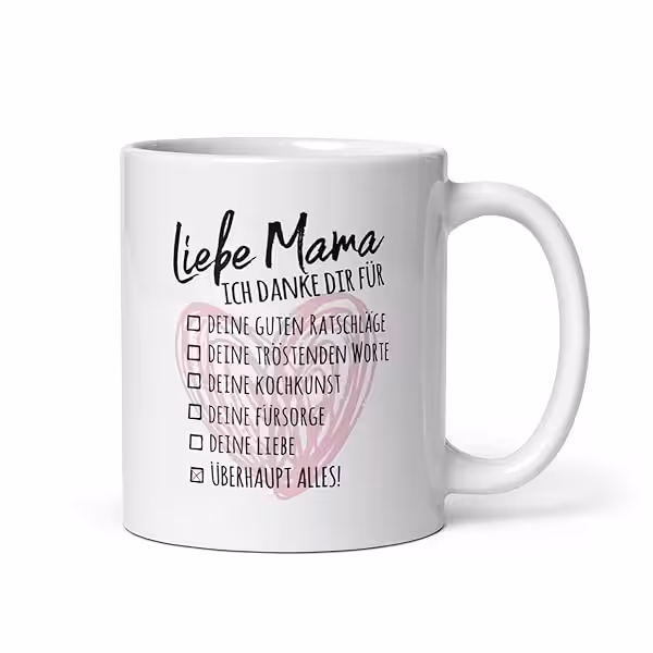 Liebe Mama Tasse 330 ml Geschenk zum Muttertag 3 Liebe Mama Tasse 330 ml Geschenk zum Muttertag
