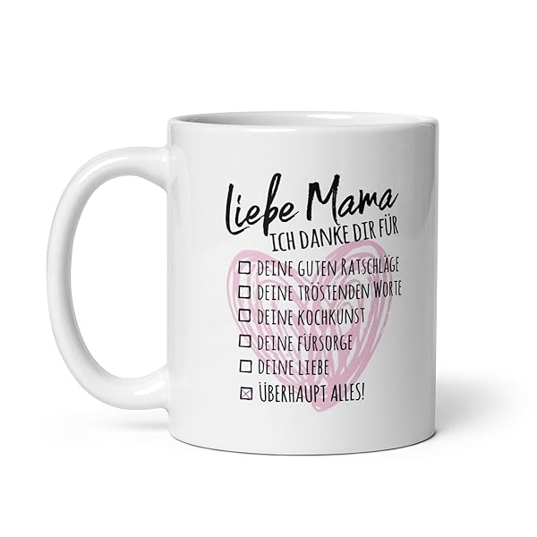 Liebe Mama Tasse 330 ml Geschenk zum Muttertag 1 Liebe Mama Tasse 330 ml Geschenk zum Muttertag