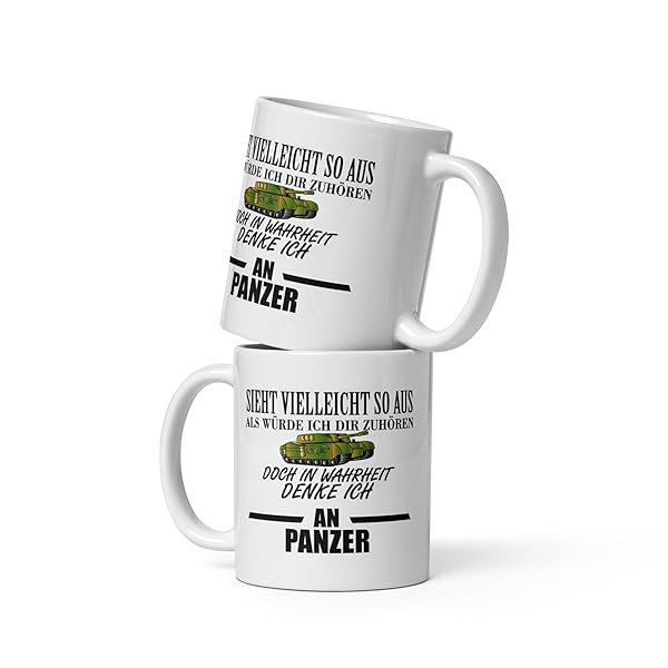 Lustige Panzer Tasse 330 ml mit Spruch als Geschenk 2 Lustige Panzer Tasse 330 ml mit Spruch als Geschenk