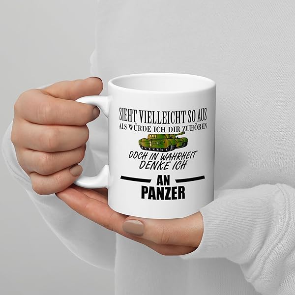 Lustige Panzer Tasse 330 ml mit Spruch als Geschenk 5 Lustige Panzer Tasse 330 ml mit Spruch als Geschenk