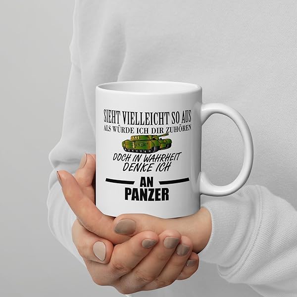 Lustige Panzer Tasse 330 ml mit Spruch als Geschenk 7 Lustige Panzer Tasse 330 ml mit Spruch als Geschenk