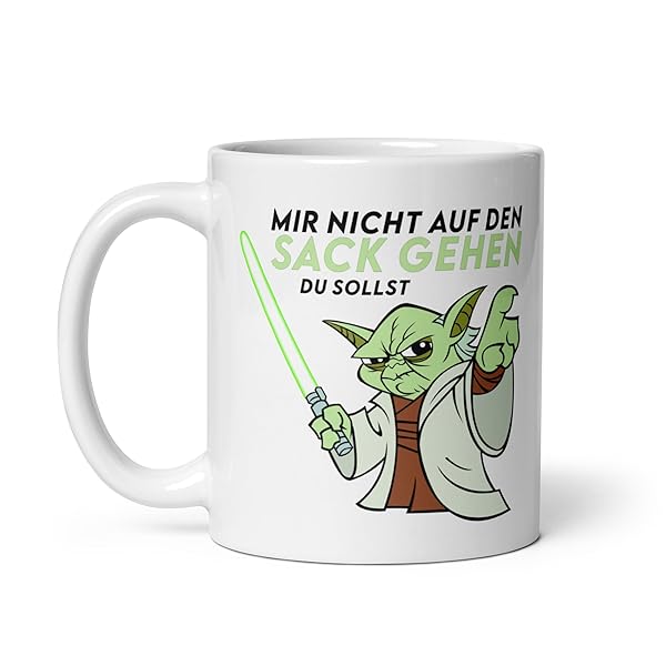 Lustige Yoda Tasse Mir-nicht-aufn-Sack Bürohumor 3 Lustige Yoda Tasse Mir-nicht-aufn-Sack Bürohumor