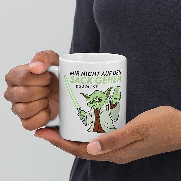 Lustige Yoda Tasse Mir-nicht-aufn-Sack Bürohumor 4 Lustige Yoda Tasse Mir-nicht-aufn-Sack Bürohumor