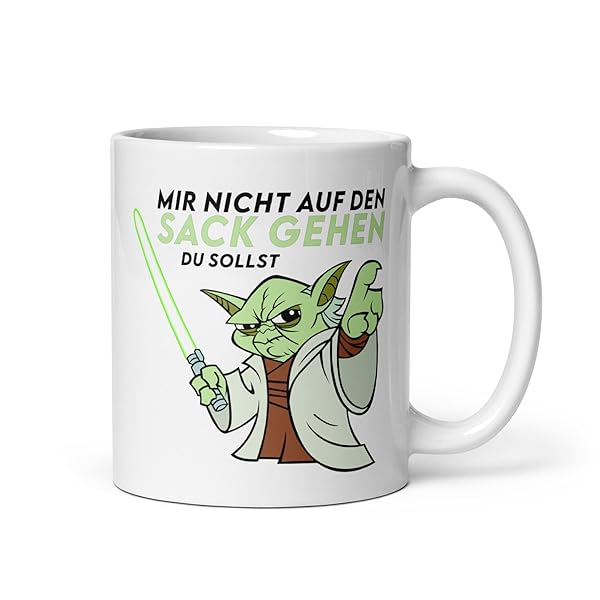 Lustige Yoda Tasse Mir-nicht-aufn-Sack Bürohumor 1 Lustige Yoda Tasse Mir-nicht-aufn-Sack Bürohumor