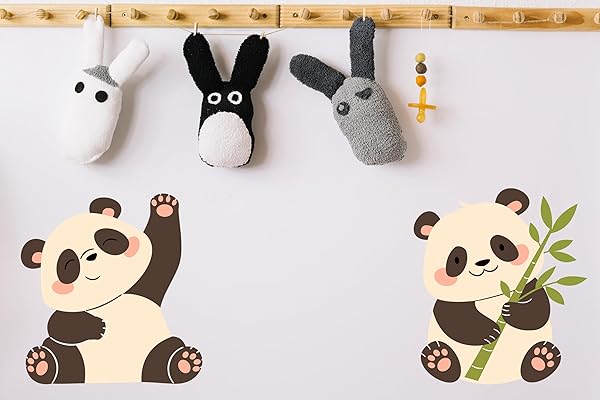 Panda Wandtattoo Kinderzimmer Wohlfühl-Deko Set 4 Panda Wandtattoo Kinderzimmer Wohlfühl-Deko Set