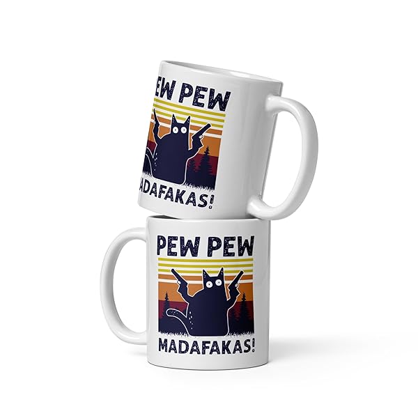 Pew Pew Madafakas Tasse 330 ml für Katzenfans 2 Pew Pew Madafakas Tasse 330 ml für Katzenfans
