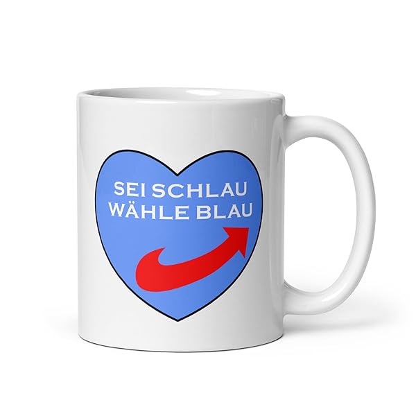Sei Schlau Wähle Blau Tasse 330 ml Keramik 2 Sei Schlau Wähle Blau Tasse 330 ml Keramik