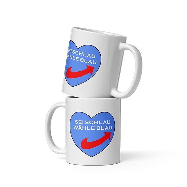 Sei Schlau Wähle Blau Tasse 330 ml Keramik 3 Sei Schlau Wähle Blau Tasse 330 ml Keramik