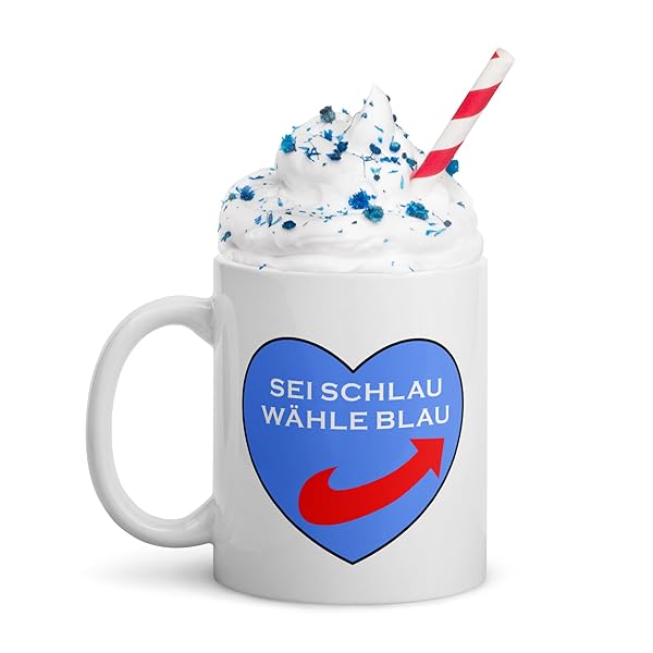 Sei Schlau Wähle Blau Tasse 330 ml Keramik 4 Sei Schlau Wähle Blau Tasse 330 ml Keramik