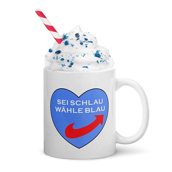 Sei Schlau Wähle Blau Tasse 330 ml Keramik 5 Sei Schlau Wähle Blau Tasse 330 ml Keramik