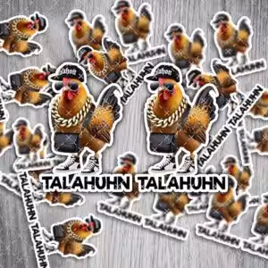 Talahuhn Meme Aufkleber 2er Set 13 x 9 cm Vinyl