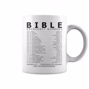 Tasse mit Bibelversverweisen 330 ml Premium