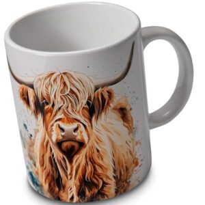 Highland Cow Tasse 330ml Keramik, schottisches Motiv